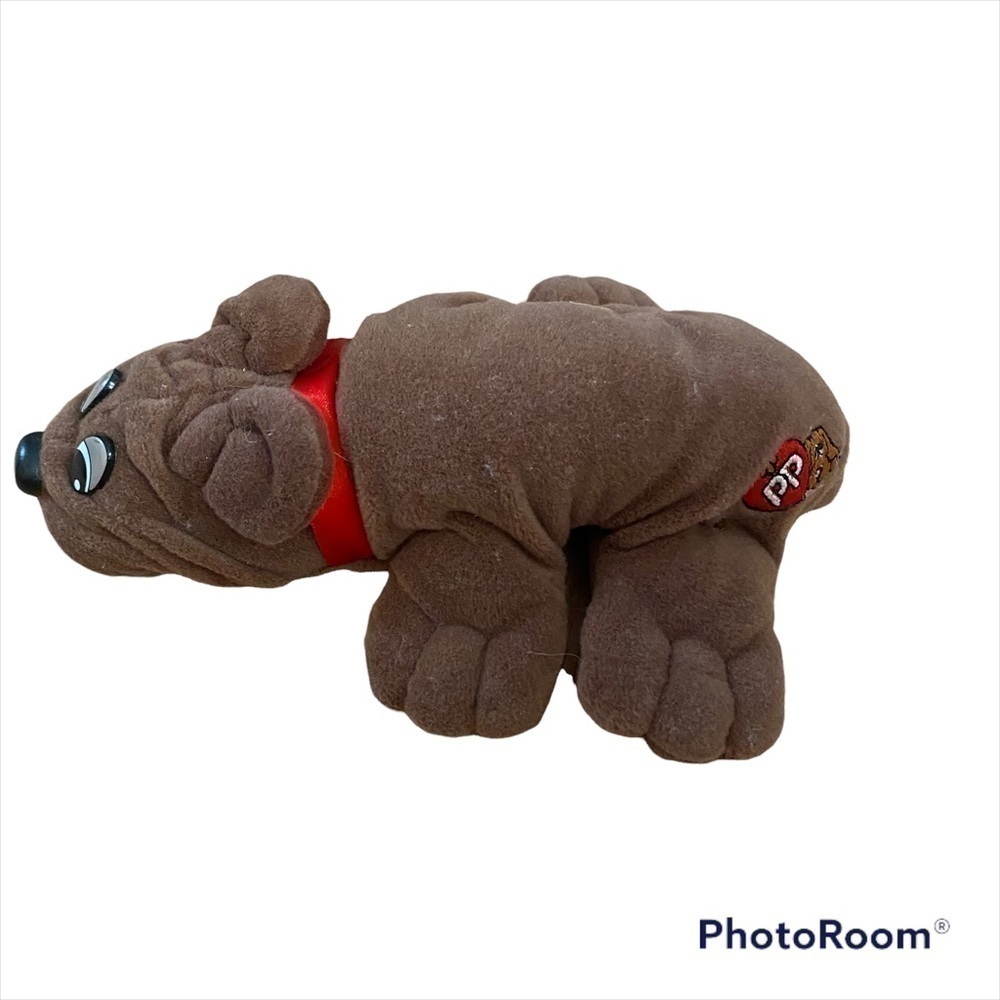 Vintage Pound Puppies Plush Chocolate Brown Stuffed Animal Tonka